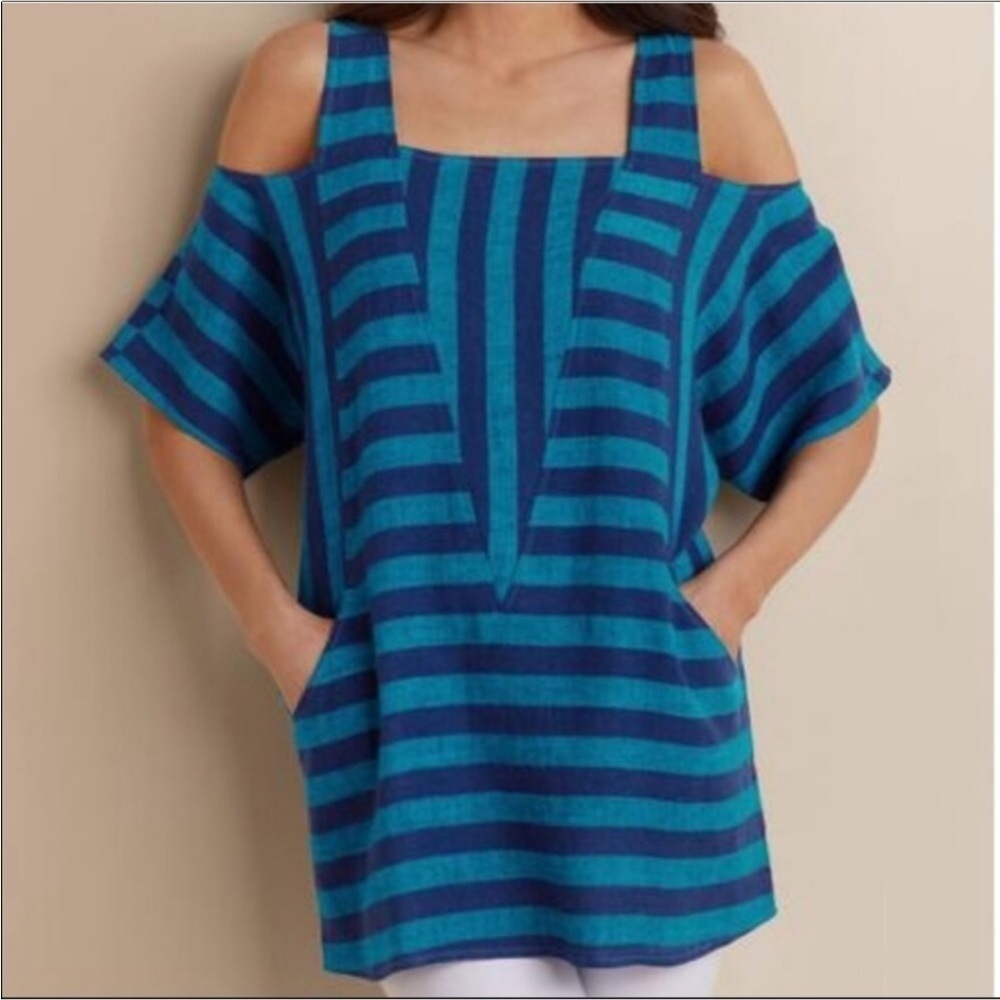 Soft Surroundings Linen Sunset Tunic